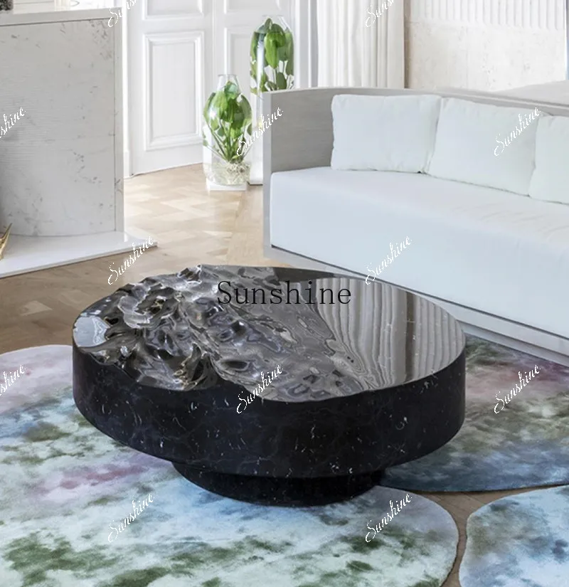 Marble Zen coffee table FRP personalized water ripple living room tea table square tea tableP
Marble Zen coffee table FRP personalized water ripple living room tea table square tea tableP