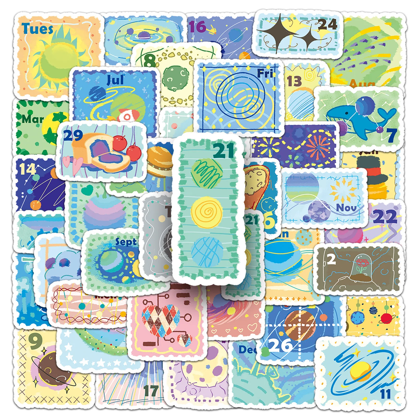 50Pcs Cartoon Stamps Stickers Decals For Laptop Letter Scrapbook Luggage DIY Aesthetic Waterproof Stickers Creative Gifts
50Pcs Cartoon Stamps Stickers Decals For Laptop Letter Scrapbook Luggage DIY Aesthetic Waterproof Stickers Creative Gifts
