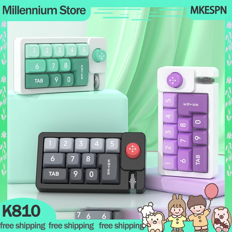 Механическая мини-клавиатура MKESPN K810 с индивидуальной клавиатурой, 12 клавиш, проводная клавиатура RGB, цифровые клавиатуры, игровой компьютер, аксессуары, подарки
Механическая мини-клавиатура MKESPN K810 с индивидуальной клавиатурой, 12 клавиш, проводная клавиатура RGB, цифровые клавиатуры, игровой компьютер, аксессуары, подарки