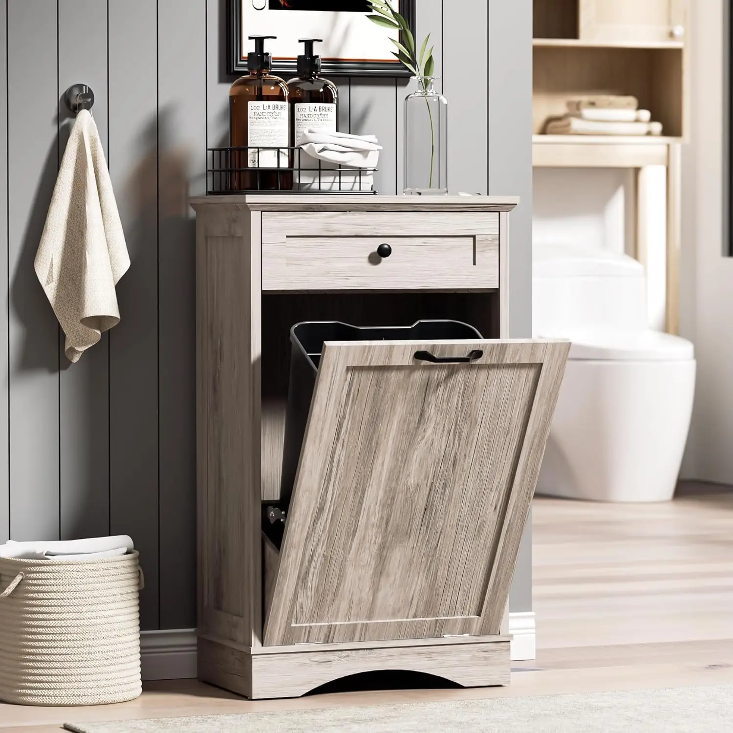 13 Gallons Out Trash Cabinet Hidden Trash Can Cabinet reestanding Garbage Recycling Cabinet with Hideaway Der Pet Proo Trash Bin
13 Gallons Out Trash Cabinet Hidden Trash Can Cabinet reestanding Garbage Recycling Cabinet with Hideaway Der Pet Proo Trash Bin