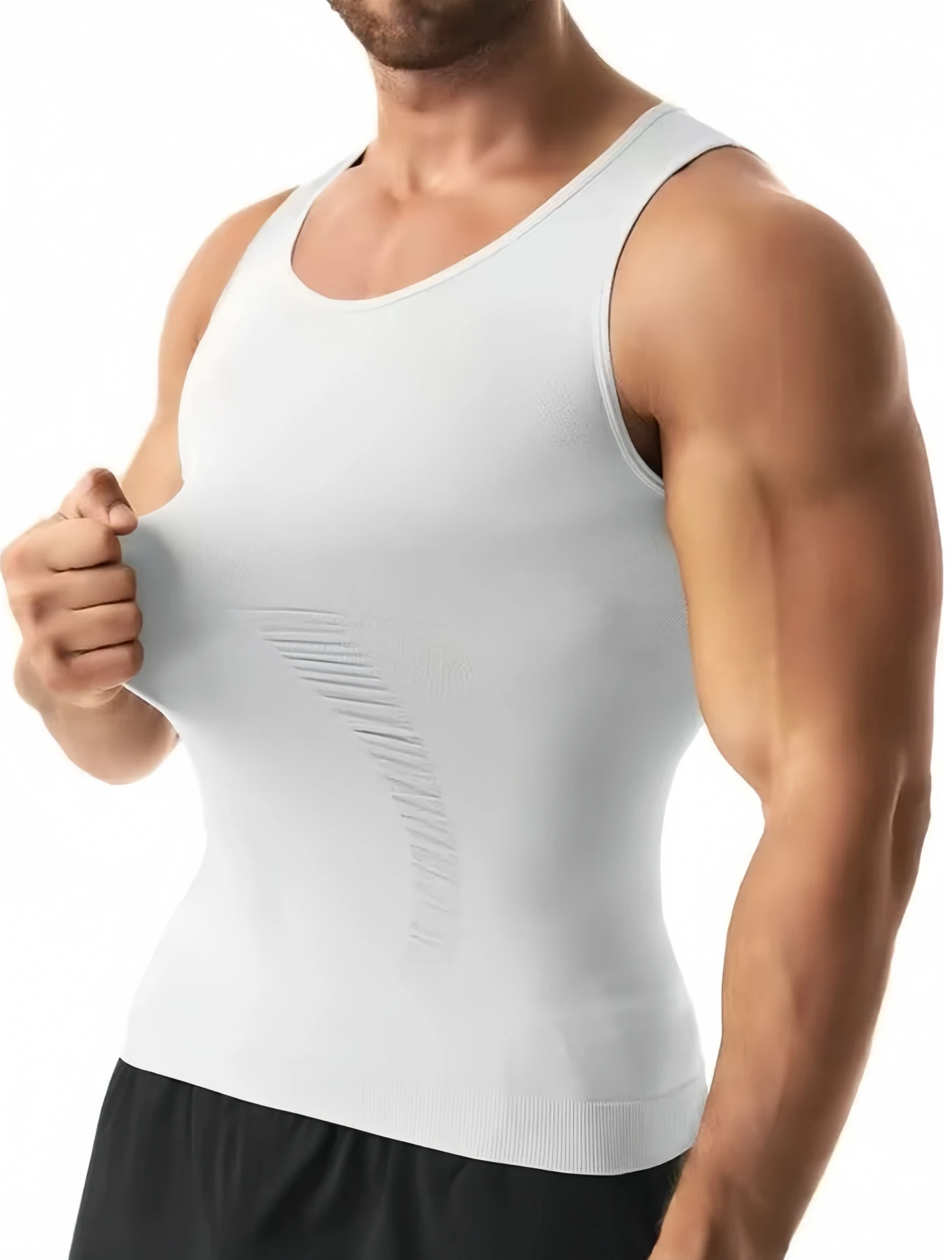 Men's Body Shaper Slimming Tummy Vest Compression Shirt Workout Tank Top Shapewear for Fitness And Weight Loss
Men's Body Shaper Slimming Tummy Vest Compression Shirt Workout Tank Top Shapewear for Fitness And Weight Loss