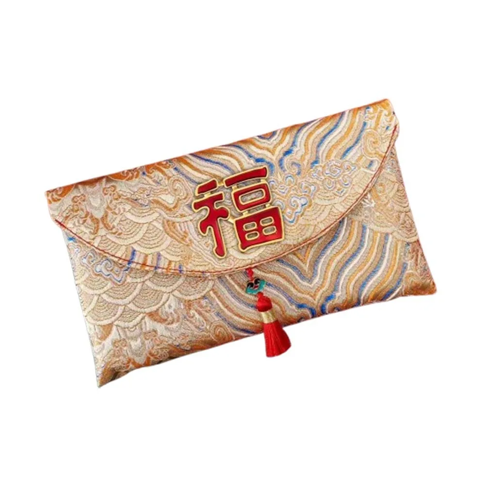 Chinese Style New Year Red Envelope Traditional Cloth Wedding Money Pocket with Tassel Embroidery Red Packet Wedding
Chinese Style New Year Red Envelope Traditional Cloth Wedding Money Pocket with Tassel Embroidery Red Packet Wedding