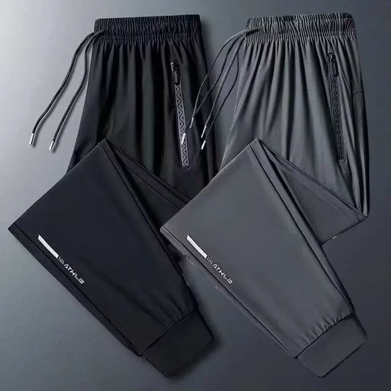 Summer Ice Silk Quick Dry Casual Pants Women's Thin Style Drawstring plus Size Fat MM Sports Trousers High Waist Straight Leg
Summer Ice Silk Quick Dry Casual Pants Women's Thin Style Drawstring plus Size Fat MM Sports Trousers High Waist Straight Leg