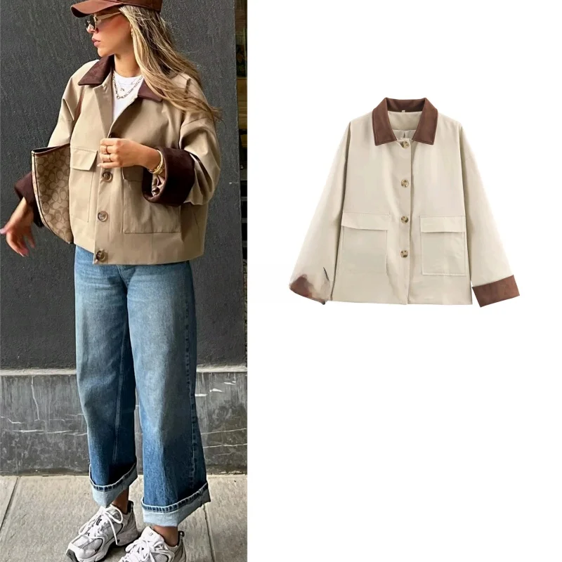 Winter New Casual Style Women's Short Jacket Coat Suede Long Sleeve Turn-down Collar Single Button Fashion Outerwear
Winter New Casual Style Women's Short Jacket Coat Suede Long Sleeve Turn-down Collar Single Button Fashion Outerwear