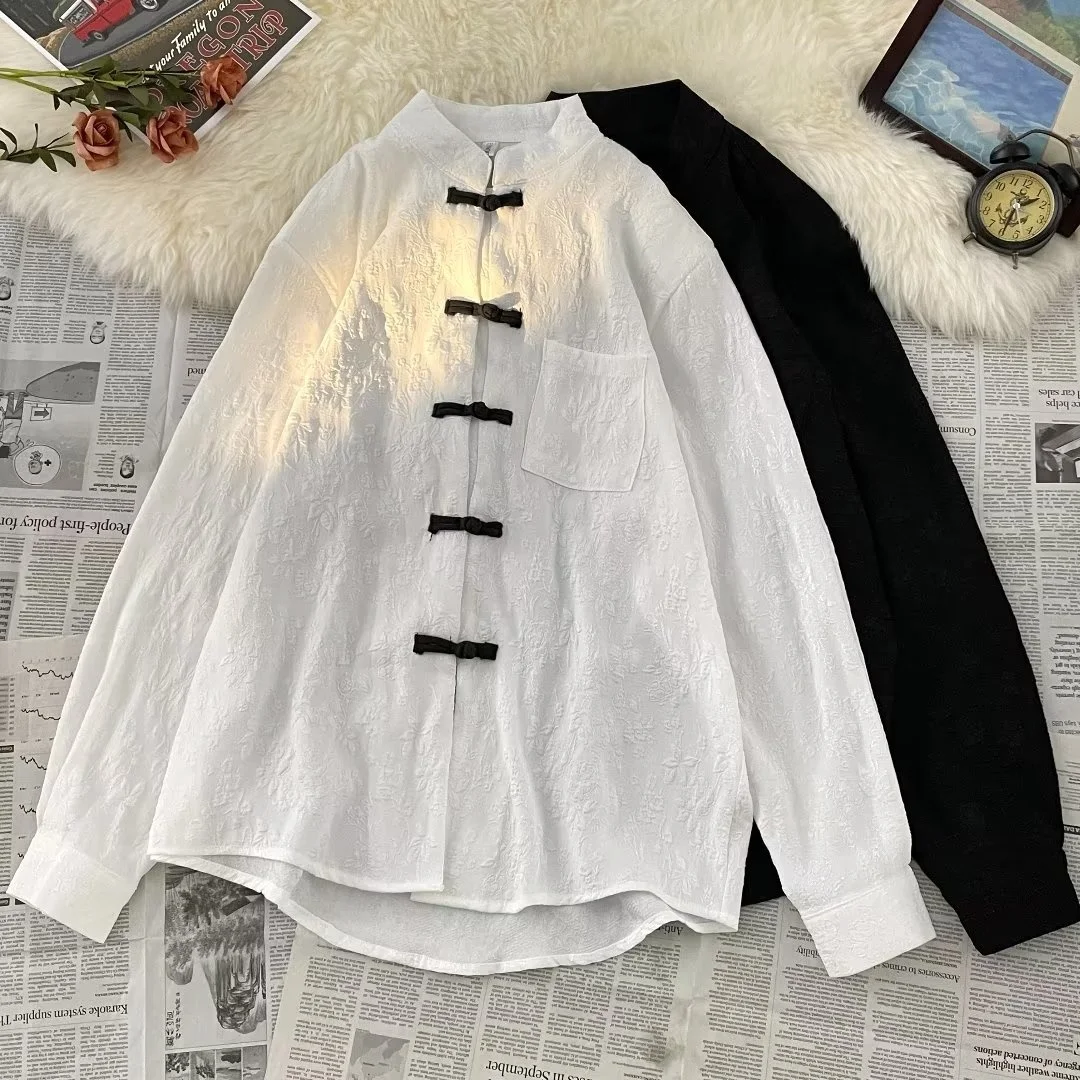 Loose Long Sleeve Men's Shirt Autumn Winter plus Size Ethnic Style Retro Stand Collar Trendy Brand INS Jacket Premium Loose Top
Loose Long Sleeve Men's Shirt Autumn Winter plus Size Ethnic Style Retro Stand Collar Trendy Brand INS Jacket Premium Loose Top