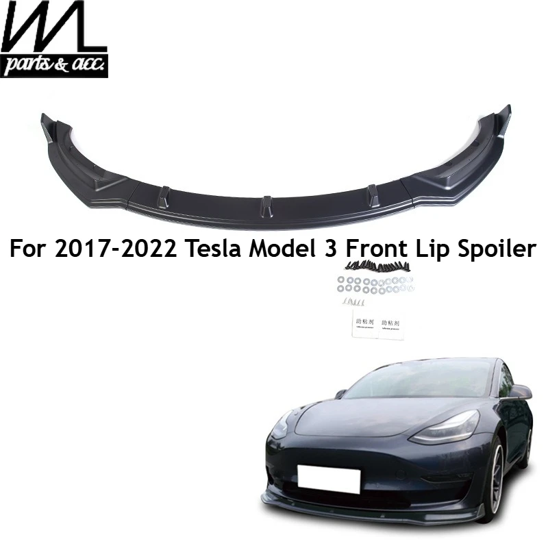 For 2017-2022 Tesla Model 3 Front Lip Spoiler Bumper Splitter Body Kit New Upgrade ABS Material Car Styling Accessories
For 2017-2022 Tesla Model 3 Front Lip Spoiler Bumper Splitter Body Kit New Upgrade ABS Material Car Styling Accessories