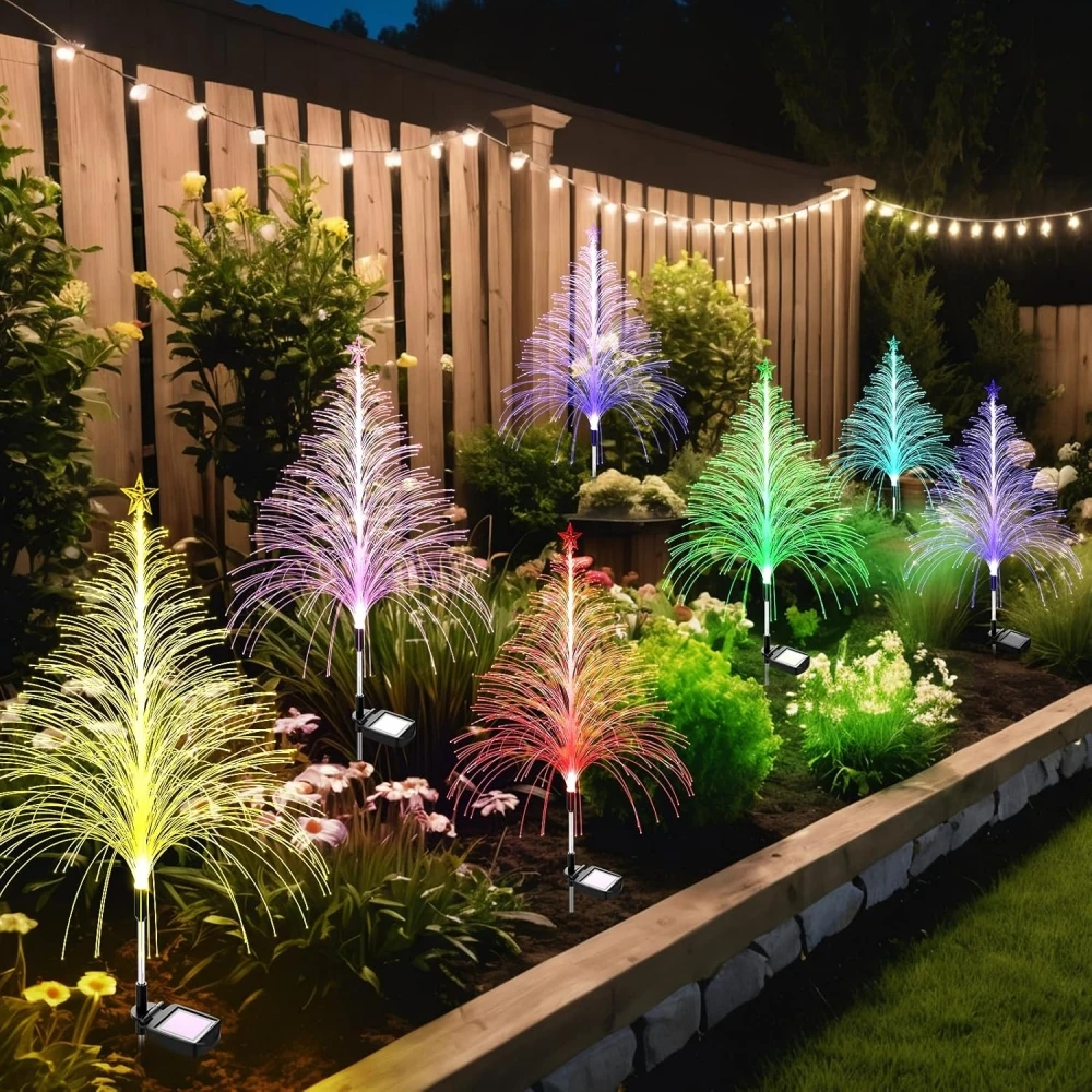 Cedar Solar Garden Light with Multi-Colored Change, Auto ON/Off Outdoor Solar Optical Fibers Christmas Tree Light for Pathway
Cedar Solar Garden Light with Multi-Colored Change, Auto ON/Off Outdoor Solar Optical Fibers Christmas Tree Light for Pathway