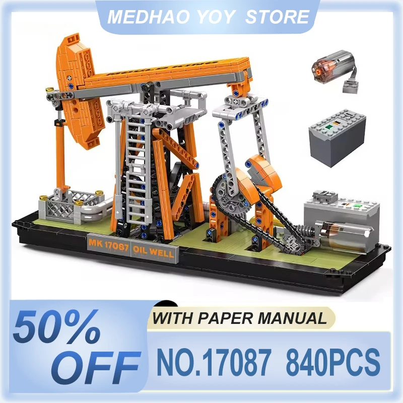 Mold King 17087, технические игрушки для автомобилей, моторизованный масляный колодец, строительный блок в сборе, Enginerring, грузовик, кирпичи, детские рождественские подарки
Mold King 17087, технические игрушки для автомобилей, моторизованный масляный колодец, строительный блок в сборе, Enginerring, грузовик, кирпичи, детские рождественские подарки