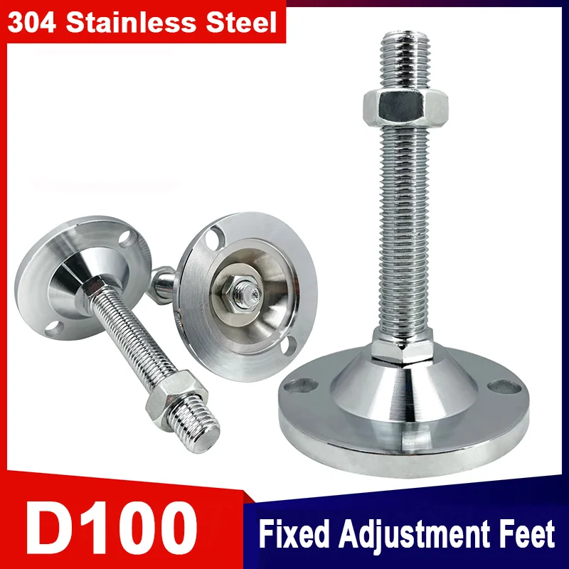 Heavy-Duty Adjustable Foot Screw Stainless Steel Base D100 M12-M30 Furniture Leveling Feet Pad Industrial Machine Support Leg
Heavy-Duty Adjustable Foot Screw Stainless Steel Base D100 M12-M30 Furniture Leveling Feet Pad Industrial Machine Support Leg