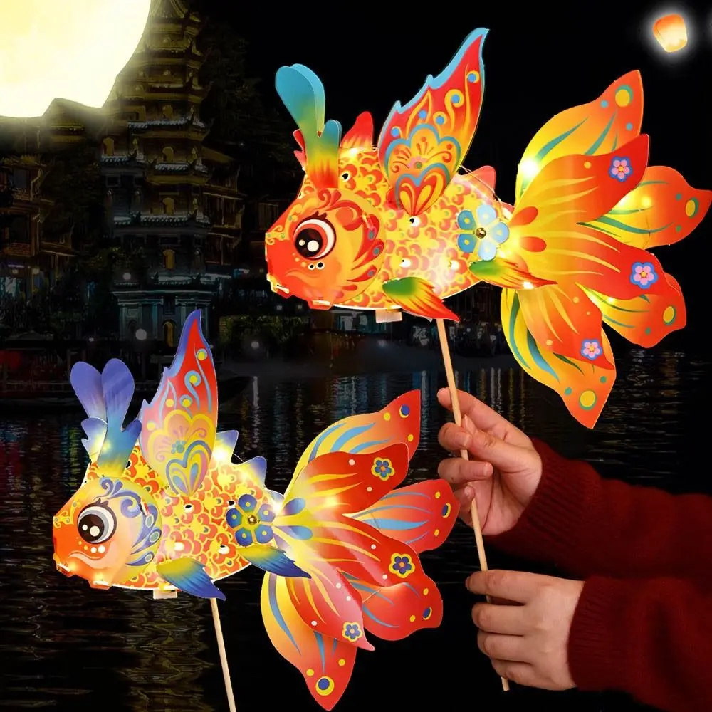 Fish-Shaped Mid-Autumn Festival Fish Lantern With Led Light Good Luck Handheld Fish Lantern Intangible Cultural Heritage
Fish-Shaped Mid-Autumn Festival Fish Lantern With Led Light Good Luck Handheld Fish Lantern Intangible Cultural Heritage