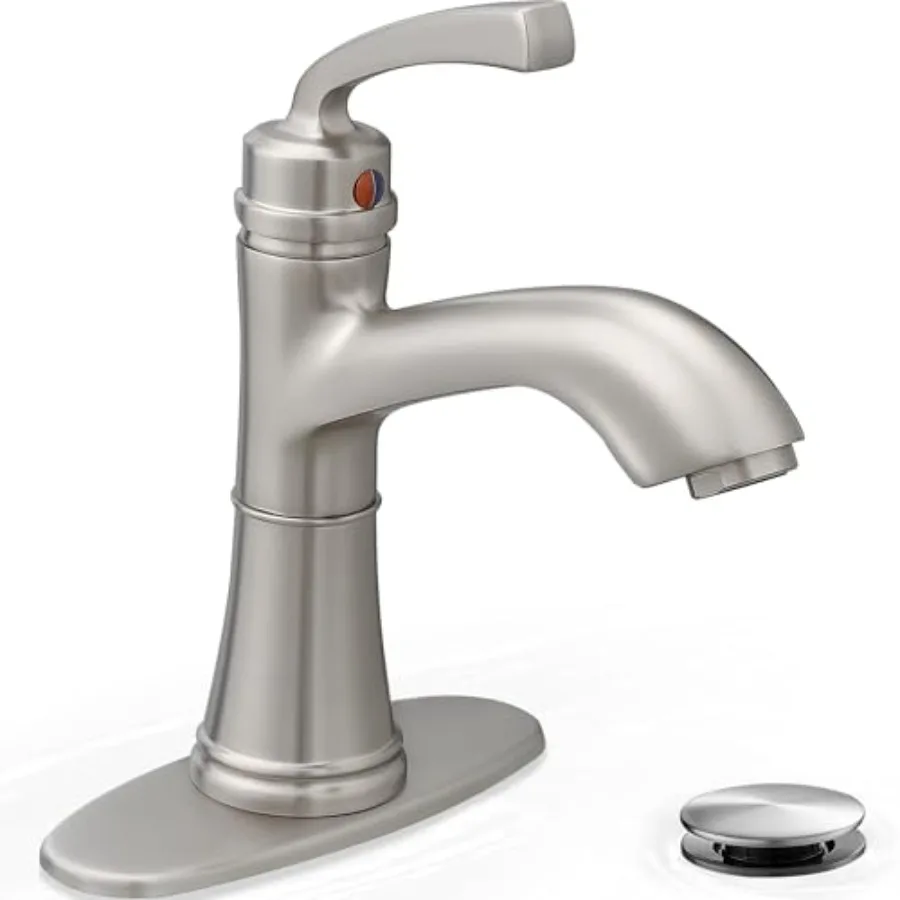 Bathroom Faucet Single Handle Brass Bathroom Vanity Faucet 4 Inch Bathroom Sink Faucet 1 Hole or 3 Holes Bathroom Faucets with
Bathroom Faucet Single Handle Brass Bathroom Vanity Faucet 4 Inch Bathroom Sink Faucet 1 Hole or 3 Holes Bathroom Faucets with