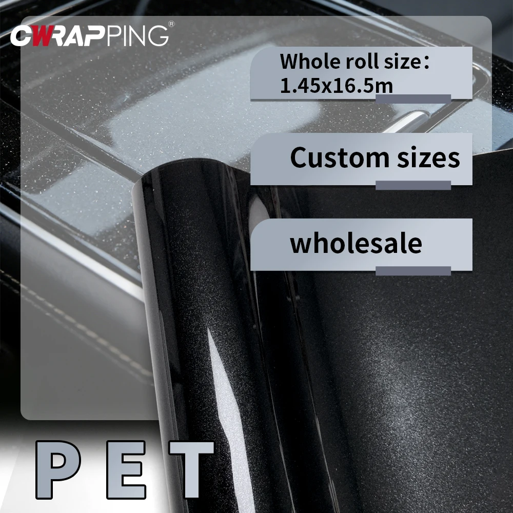 Shiny Black 145cmx300cm PET Wrap Car Adhesive Vinyl for Motorcycle Waterproof Car Wrapping Film High Glossy Door Protective Film
Shiny Black 145cmx300cm PET Wrap Car Adhesive Vinyl for Motorcycle Waterproof Car Wrapping Film High Glossy Door Protective Film