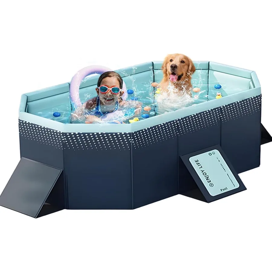 Foldable Swimming Pool with Sturdy Square Design Medium 68 L 47.5 W 18.5 D Portable Pet Bathtub with Reinforced Sidewalls Easy
Foldable Swimming Pool with Sturdy Square Design Medium 68 L 47.5 W 18.5 D Portable Pet Bathtub with Reinforced Sidewalls Easy