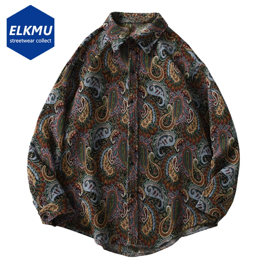 Knitted Shirts Harajuku Bandana Paisley Pattern Flowers Button Shirt Hip Hop Casual Long Sleeve Streetwear Tops Coats
Knitted Shirts Harajuku Bandana Paisley Pattern Flowers Button Shirt Hip Hop Casual Long Sleeve Streetwear Tops Coats