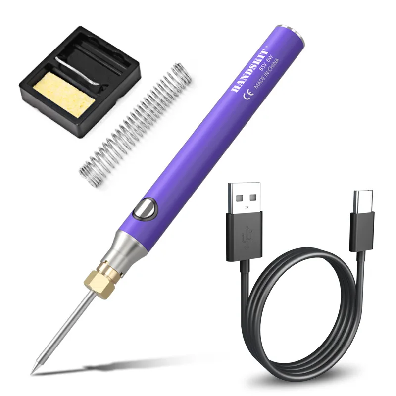 USB Battery Soldering Iron Charging Electric Soldering Iron 510 Soldering Iron Head Interface Outdoor Welding Tool Set
USB Battery Soldering Iron Charging Electric Soldering Iron 510 Soldering Iron Head Interface Outdoor Welding Tool Set