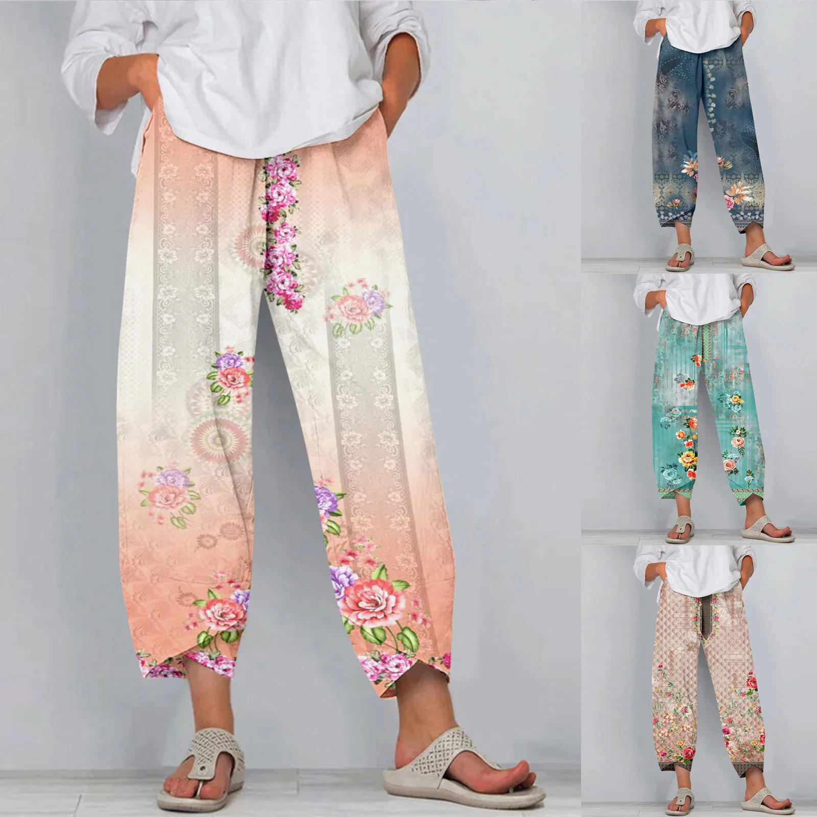 Casual Pants For Women Wide Leg Capris Womens Summer Cropped Pants Beach Elastic Waist Baggy Crop Trousers Running Track
Casual Pants For Women Wide Leg Capris Womens Summer Cropped Pants Beach Elastic Waist Baggy Crop Trousers Running Track