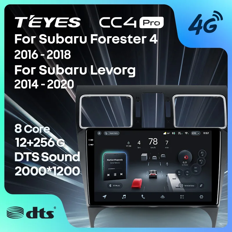 TEYES CC4 PRO For Subaru Forester 4 SJ 2016 - 2018 Levorg VM 2014 - 2020 CarPlay Android Auto 2DIN Car play Multimedia Stereo
TEYES CC4 PRO For Subaru Forester 4 SJ 2016 - 2018 Levorg VM 2014 - 2020 CarPlay Android Auto 2DIN Car play Multimedia Stereo
