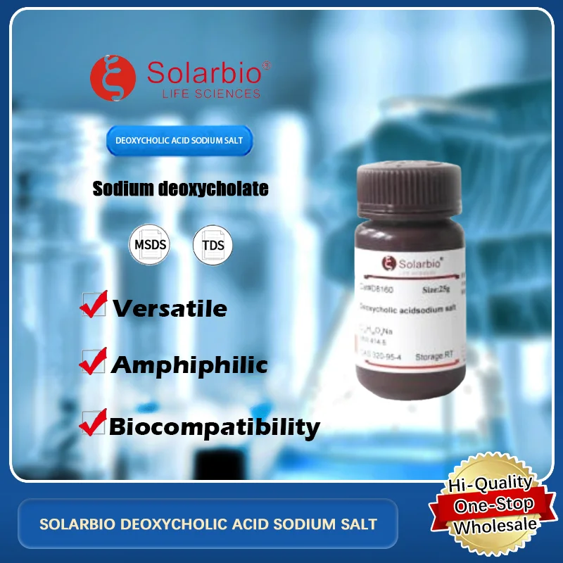 SOLARBIO DEOXYCHOLIC ACID SODIUM SALT for Laboratory and Biochemical Applications Original Product
SOLARBIO DEOXYCHOLIC ACID SODIUM SALT for Laboratory and Biochemical Applications Original Product