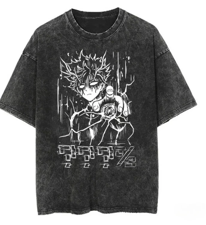 Summer Anime Printing American Hip Hop Loose Summer Vintage Washed Short Sleeve T-Shirt Men's and Women's Half Sleeve Street
Summer Anime Printing American Hip Hop Loose Summer Vintage Washed Short Sleeve T-Shirt Men's and Women's Half Sleeve Street