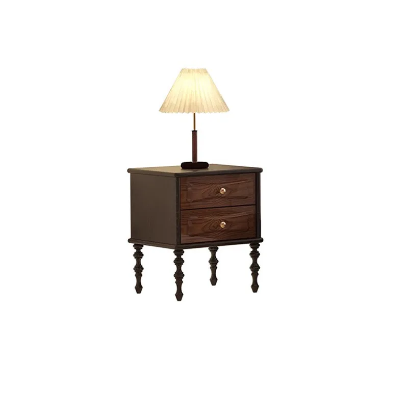 American light luxury solid wood bedside table Bedroom wall storage cabinet Roman column drawer cabinet French retro locker
American light luxury solid wood bedside table Bedroom wall storage cabinet Roman column drawer cabinet French retro locker