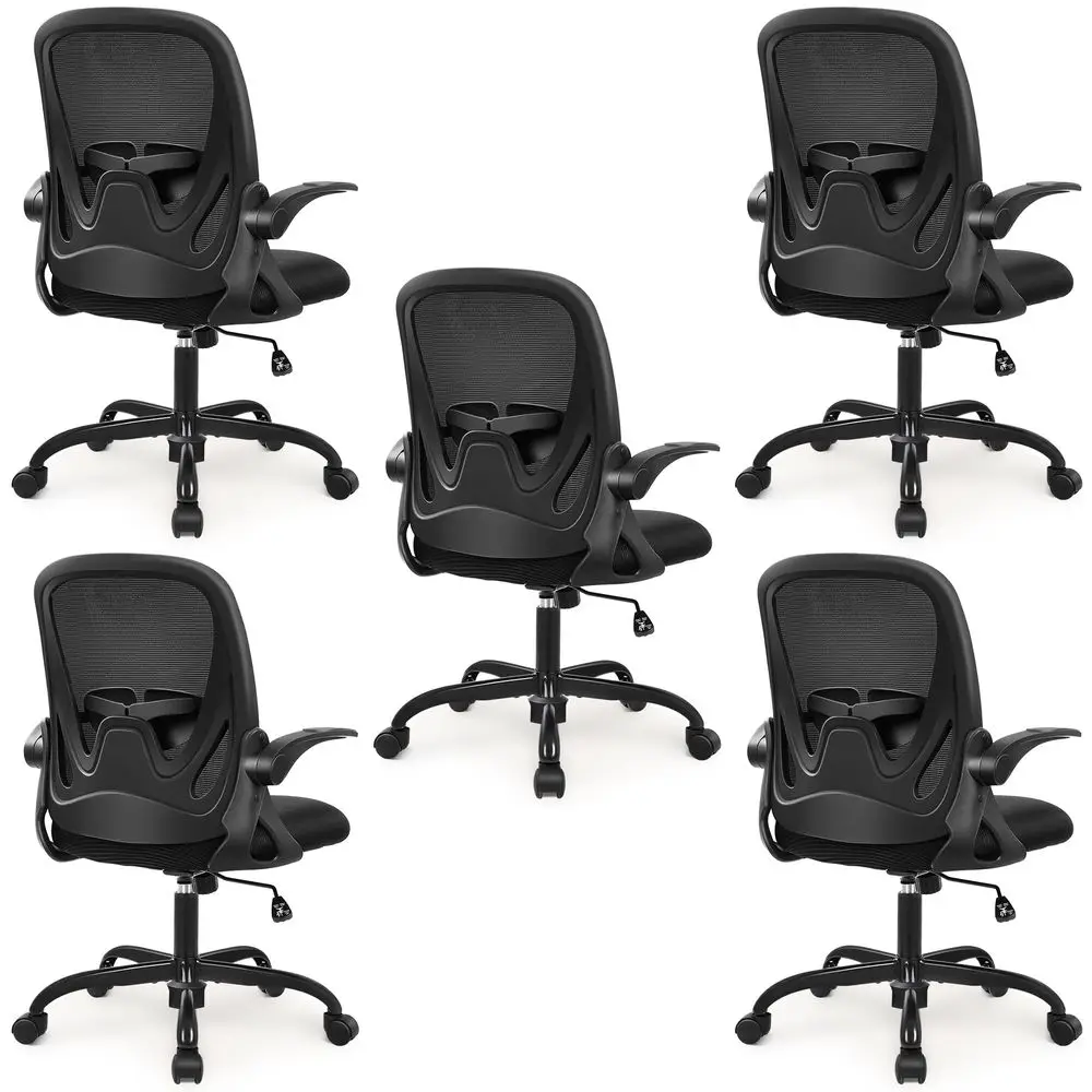 5Pack Office Chair Ergonomic Desk Chair with Flip up Armrests Swivel Breathable Desk Mesh Computer Chair with Adjustable Lumbar
5Pack Office Chair Ergonomic Desk Chair with Flip up Armrests Swivel Breathable Desk Mesh Computer Chair with Adjustable Lumbar
