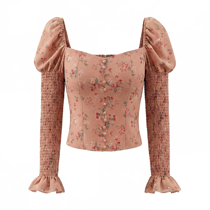 YENKYE Весенняя блузка во французском стиле в стиле ретро с цветочным принтом, новинка 2026, женские тонкие короткие винтажные топы с пышными рукавами и квадратным воротником
YENKYE Весенняя блузка во французском стиле в стиле ретро с цветочным принтом, новинка 2026, женские тонкие короткие винтажные топы с пышными рукавами и квадратным воротником
