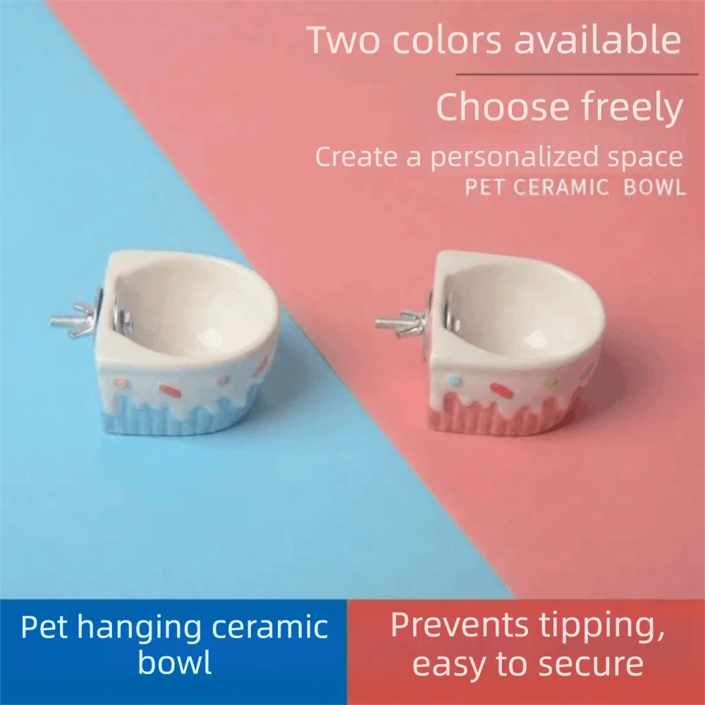 Mini Hanging Ceramic Hamster Food Bowl Large Capacity Fixed Bowl Automatic Feeder Durable Easy To Clean Small Pets Feeding Bowl
Mini Hanging Ceramic Hamster Food Bowl Large Capacity Fixed Bowl Automatic Feeder Durable Easy To Clean Small Pets Feeding Bowl