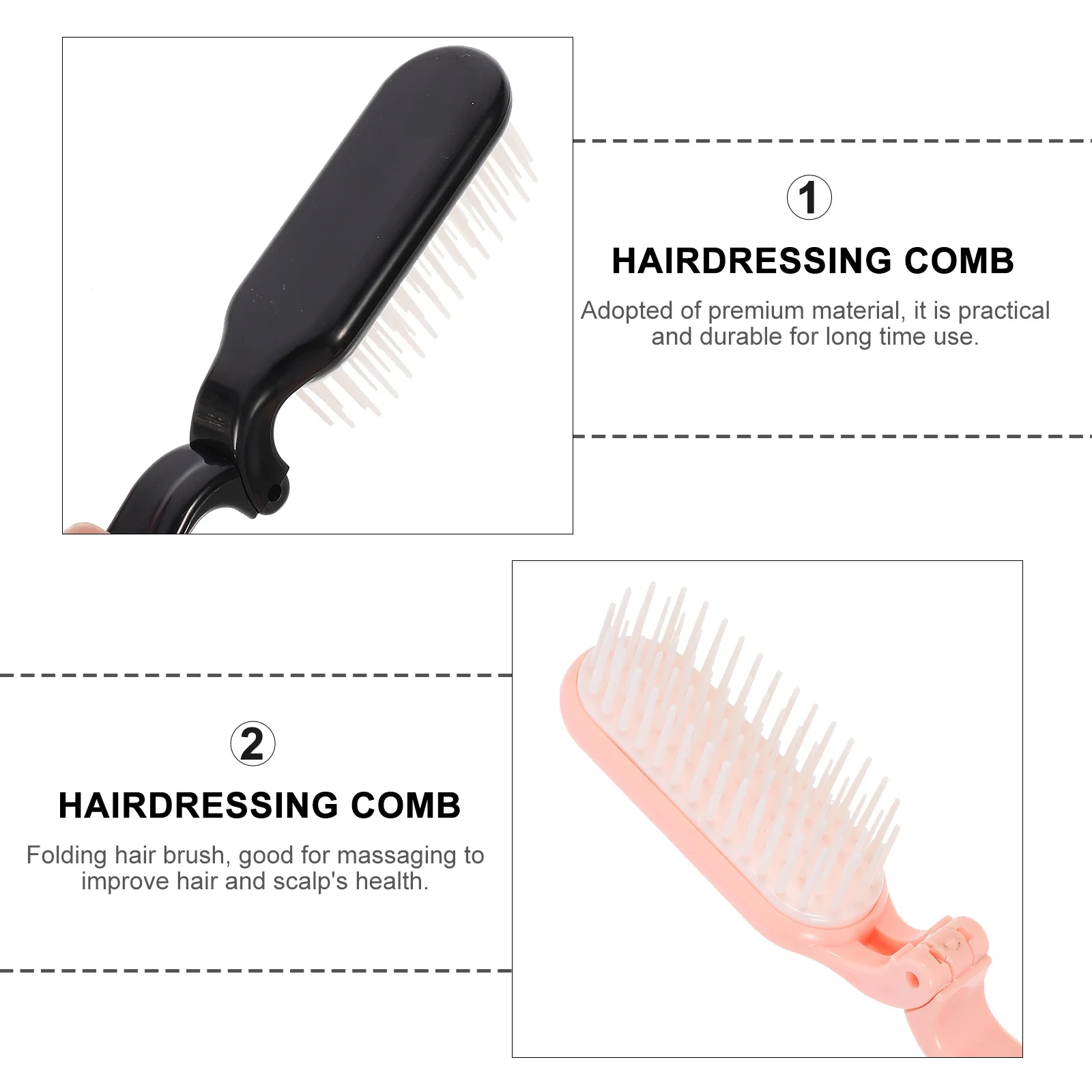 2Pcs Portable Folding Hair Styling Comb Wide Teeth Detangling Hair Brush Massage Scalp Care Travel Hairdressing Comb
2Pcs Portable Folding Hair Styling Comb Wide Teeth Detangling Hair Brush Massage Scalp Care Travel Hairdressing Comb