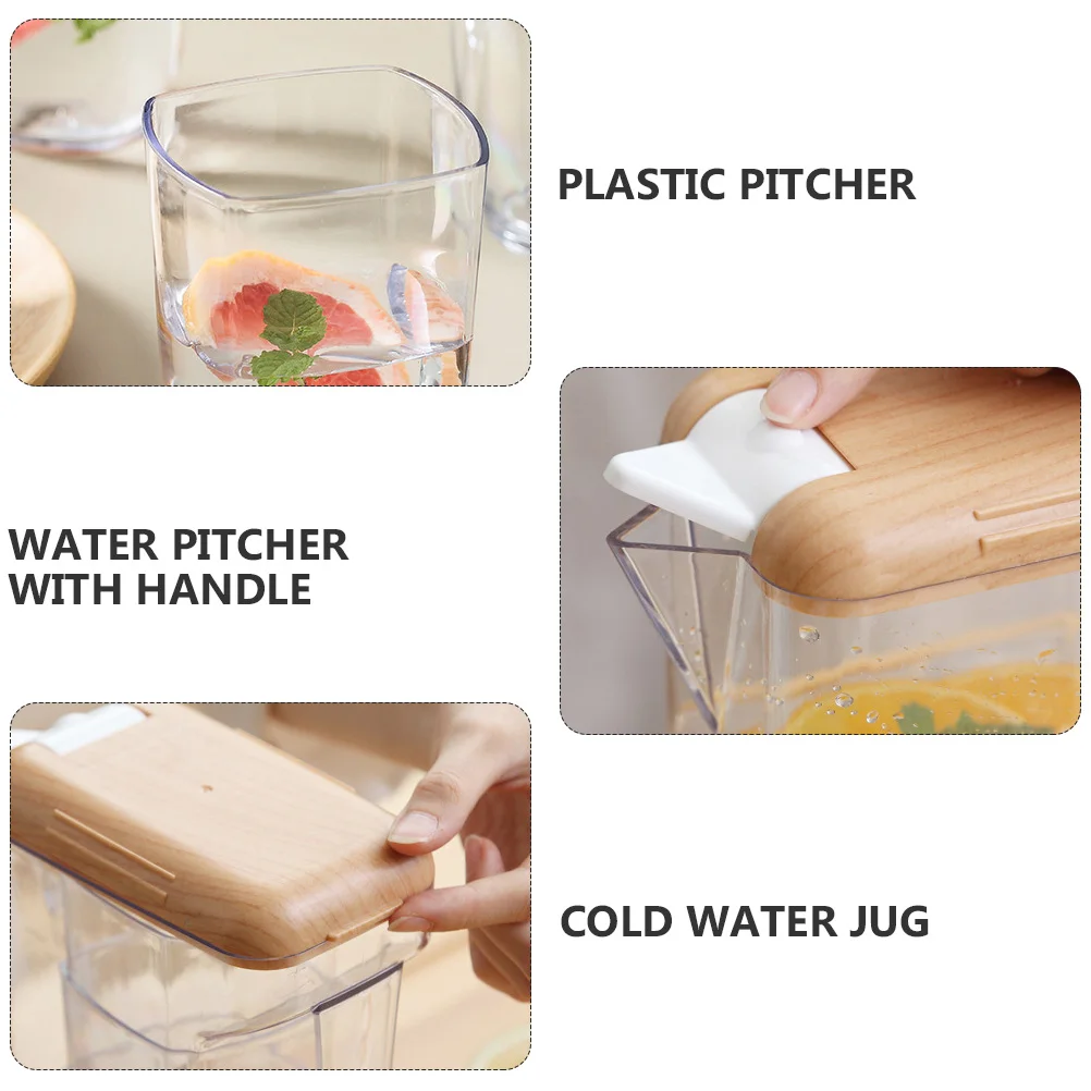 1600ML Large Capacity Plastic Pitcher Cold Water Jug Handle Suitable Juice Beer Tea Kitchen Bar
1600ML Large Capacity Plastic Pitcher Cold Water Jug Handle Suitable Juice Beer Tea Kitchen Bar