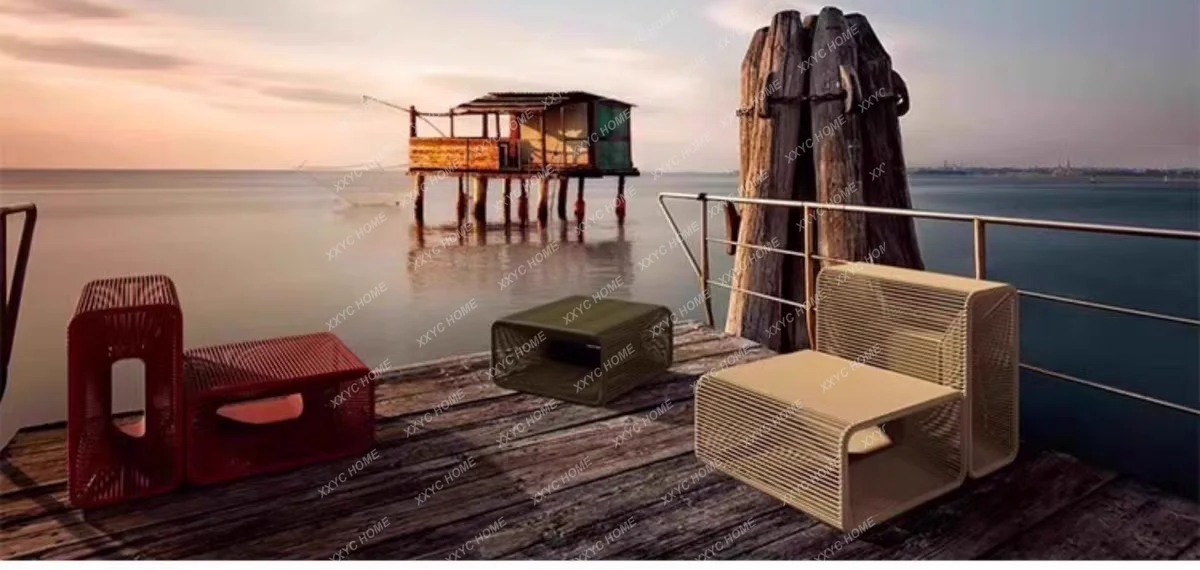 DD outdoor creative simple leisure rattan braided rope sofa courtyard terrace homestay single card seat
DD outdoor creative simple leisure rattan braided rope sofa courtyard terrace homestay single card seat