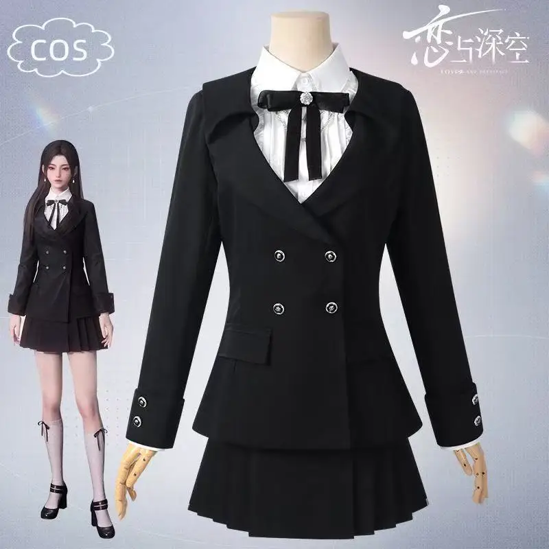 Love and Deepspace MC Encounter Dream Cosplay Costume Deepspace Hunter Black Suit Moonlight Set for Halloween
Love and Deepspace MC Encounter Dream Cosplay Costume Deepspace Hunter Black Suit Moonlight Set for Halloween
