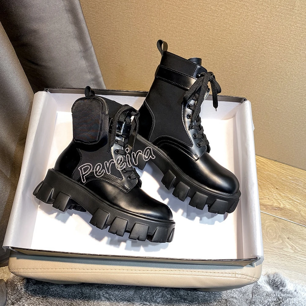 Women's Black Matte Leather Ankle Boots Women's Platform Round Toe Sexy Fashion Elegant Party Office Lady Shoes New Arrival
Women's Black Matte Leather Ankle Boots Women's Platform Round Toe Sexy Fashion Elegant Party Office Lady Shoes New Arrival