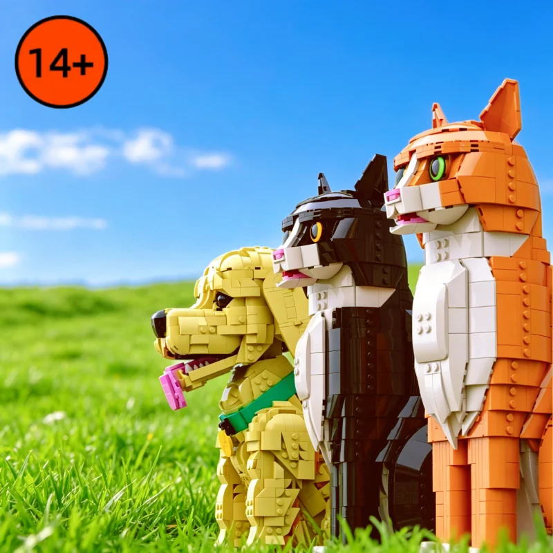 2026 New Cartoon Animal Model Orange Cat Golden Retriever Pet 11384 21376 21349 Assembly Bricks Handmade Ornament Birthday Gift
2026 New Cartoon Animal Model Orange Cat Golden Retriever Pet 11384 21376 21349 Assembly Bricks Handmade Ornament Birthday Gift