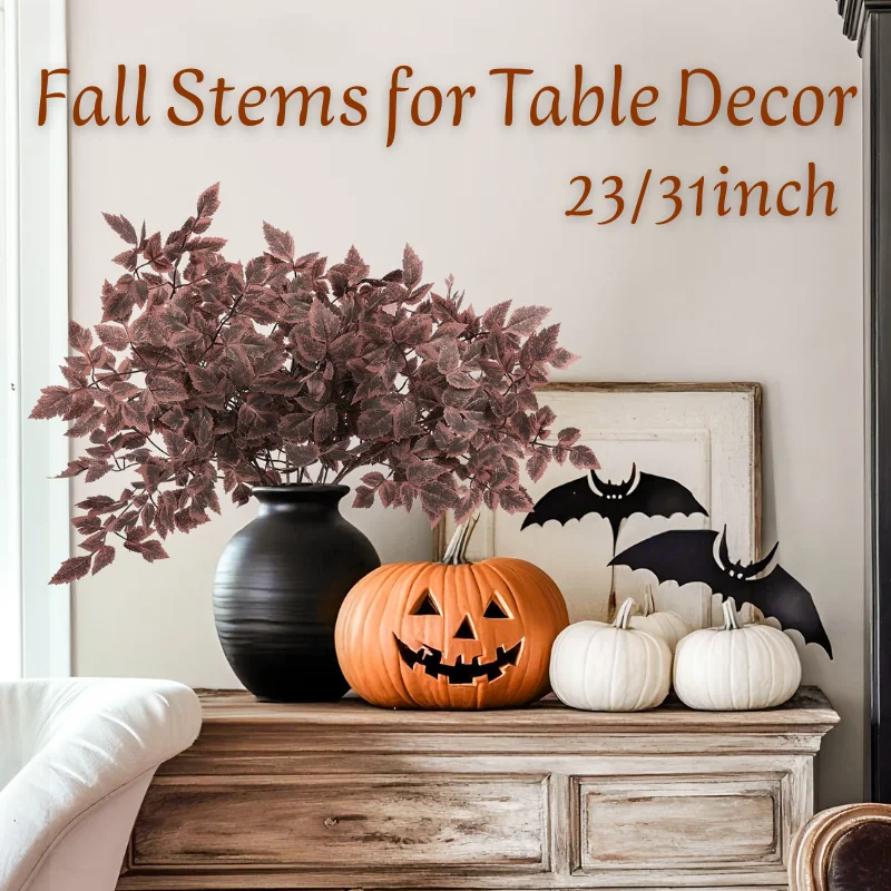 3-12PCS Fall Stems Artificial Cimicifuga Plant Leaf for Pottery Barn Fall Decor Wedding Halloween Table Decor 23/31IN
3-12PCS Fall Stems Artificial Cimicifuga Plant Leaf for Pottery Barn Fall Decor Wedding Halloween Table Decor 23/31IN