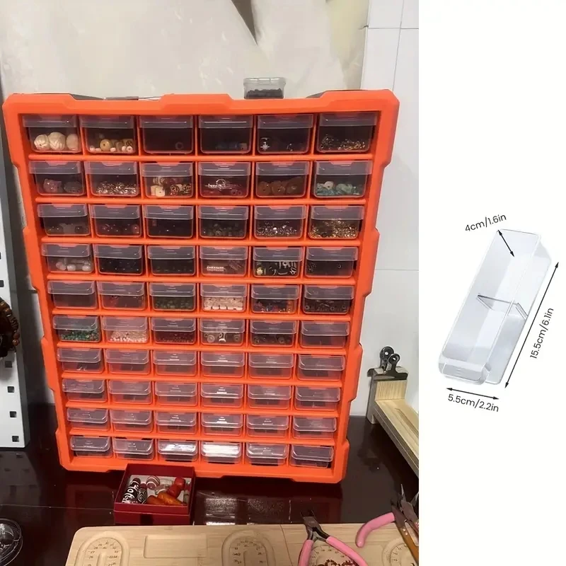 1/2pcs 18 inch Toolbox Wall Mounted Plastic Storage Organizer 60 Detachable Compartment Drawers Store Small Parts Crafts Beads
1/2pcs 18 inch Toolbox Wall Mounted Plastic Storage Organizer 60 Detachable Compartment Drawers Store Small Parts Crafts Beads