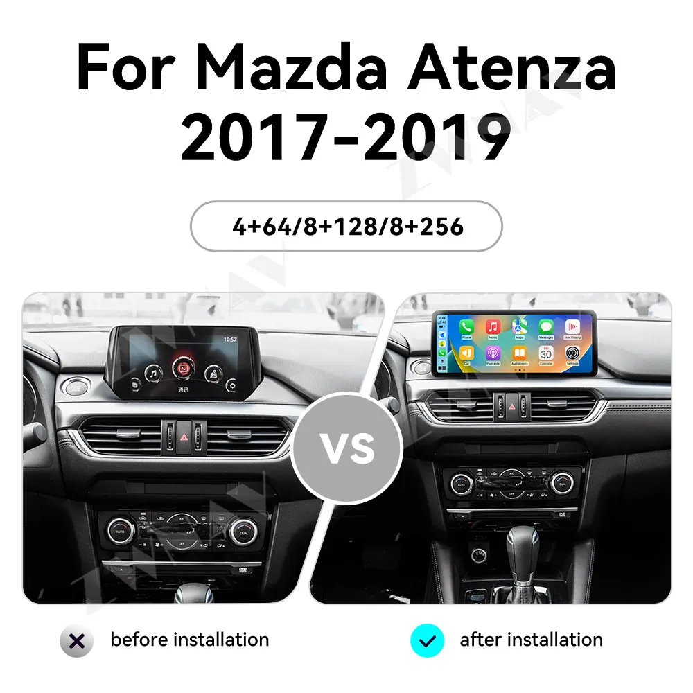 Для Mazda Atenza 2017 ~ 2019 12,3-дюймовый ультратонкий экран Qualcomm Android13, автомобильное радио, авто стерео, мультимедийная GPS-навигация, головное устройство
Для Mazda Atenza 2017 ~ 2019 12,3-дюймовый ультратонкий экран Qualcomm Android13, автомобильное радио, авто стерео, мультимедийная GPS-навигация, головное устройство