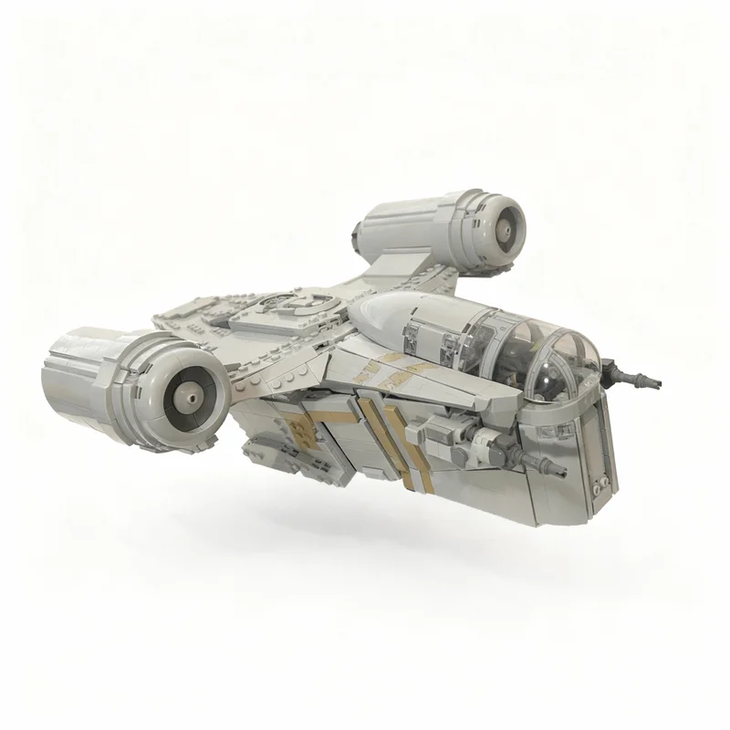 1637PCS MOC Space Battle Razor Crest Model Building Blocks Collectible Display DIY Creative Building Blocks Gift Display Gift
1637PCS MOC Space Battle Razor Crest Model Building Blocks Collectible Display DIY Creative Building Blocks Gift Display Gift