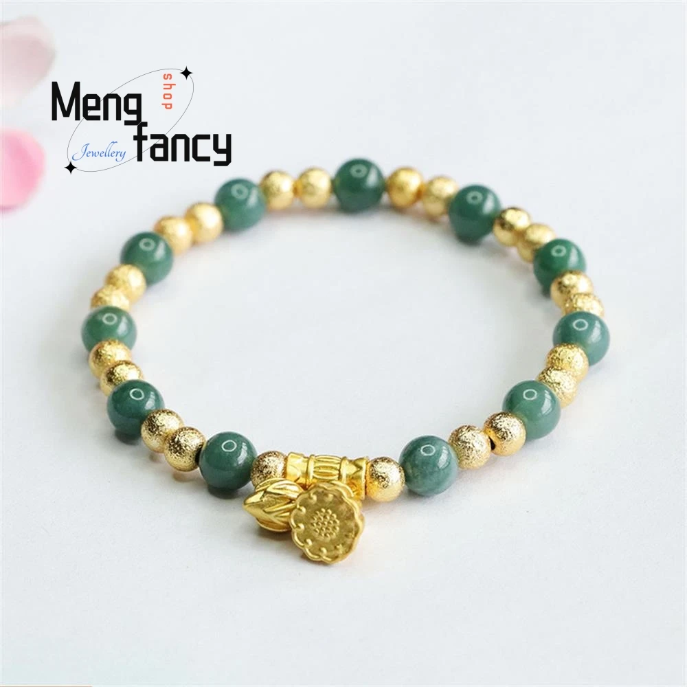 Natural A-goods Blue Water Jadeite Exquisite Elegant Simple High-grade Bracelet Jade Two Worlds Happiness Luxury Quality Jewelry
Natural A-goods Blue Water Jadeite Exquisite Elegant Simple High-grade Bracelet Jade Two Worlds Happiness Luxury Quality Jewelry