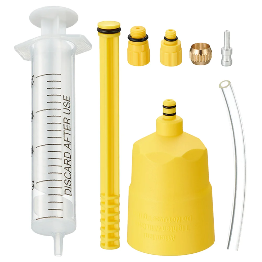 Hydraulic Disc Brake Bleed Tool Professional Oil Fluid Bleeder Kit Lightweight Plastic Easy Transport Disc
Hydraulic Disc Brake Bleed Tool Professional Oil Fluid Bleeder Kit Lightweight Plastic Easy Transport Disc