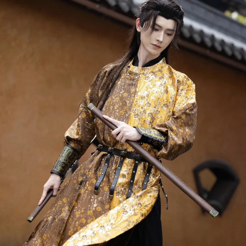 Original Black Golden Hanfu Dress Men's Traditional Embroidery Cross Collar Costume Vintage Night Swordsman Cosplay Clothing
Original Black Golden Hanfu Dress Men's Traditional Embroidery Cross Collar Costume Vintage Night Swordsman Cosplay Clothing