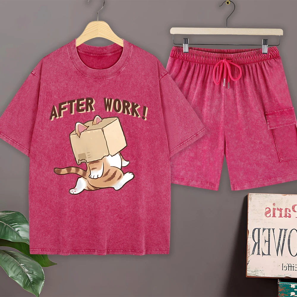 Мужской летний комплект: футболка оверсайз с коротким рукавом и шорты карго, хлопок, с принтом «Кот с ножом»
Мужской летний комплект: футболка оверсайз с коротким рукавом и шорты карго, хлопок, с принтом «Кот с ножом»