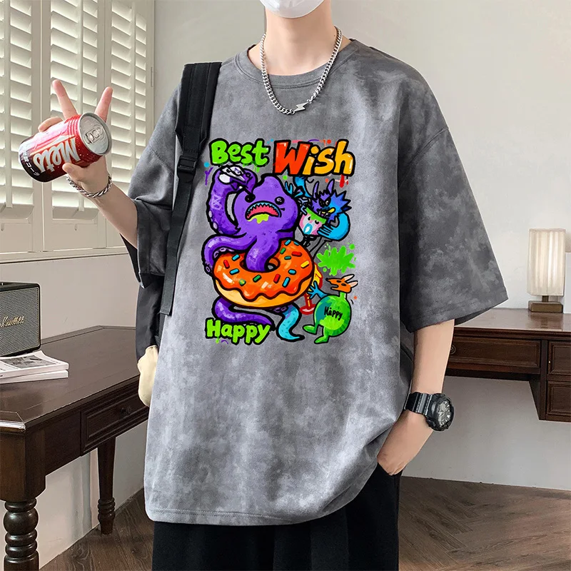 Outdoor Fitness Running Trend Tie Dye Short Sleeved T-shirt Summer Loose Comfortable Round Neck Quick Drying Couple Casual Top
Outdoor Fitness Running Trend Tie Dye Short Sleeved T-shirt Summer Loose Comfortable Round Neck Quick Drying Couple Casual Top