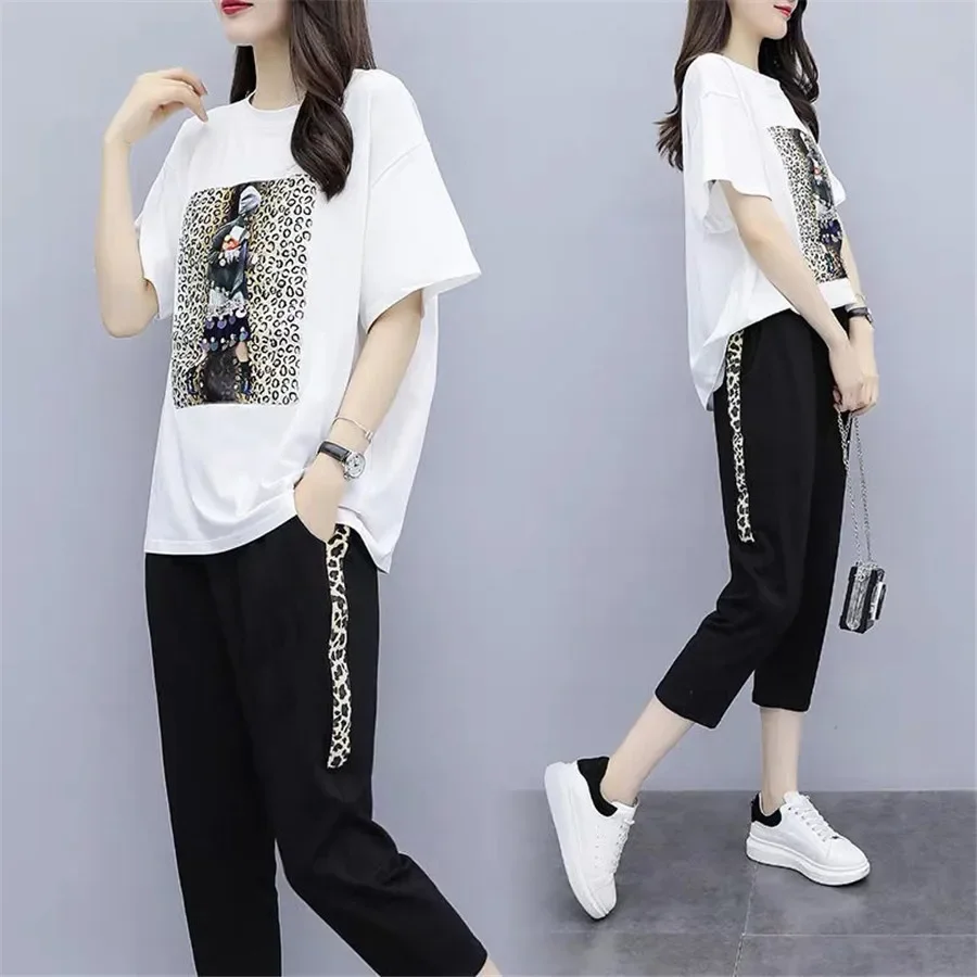 outfit tracksuit sportswear set for women 2 piece set plus size top and pants suits female 2023 summer clothing
outfit tracksuit sportswear set for women 2 piece set plus size top and pants suits female 2023 summer clothing