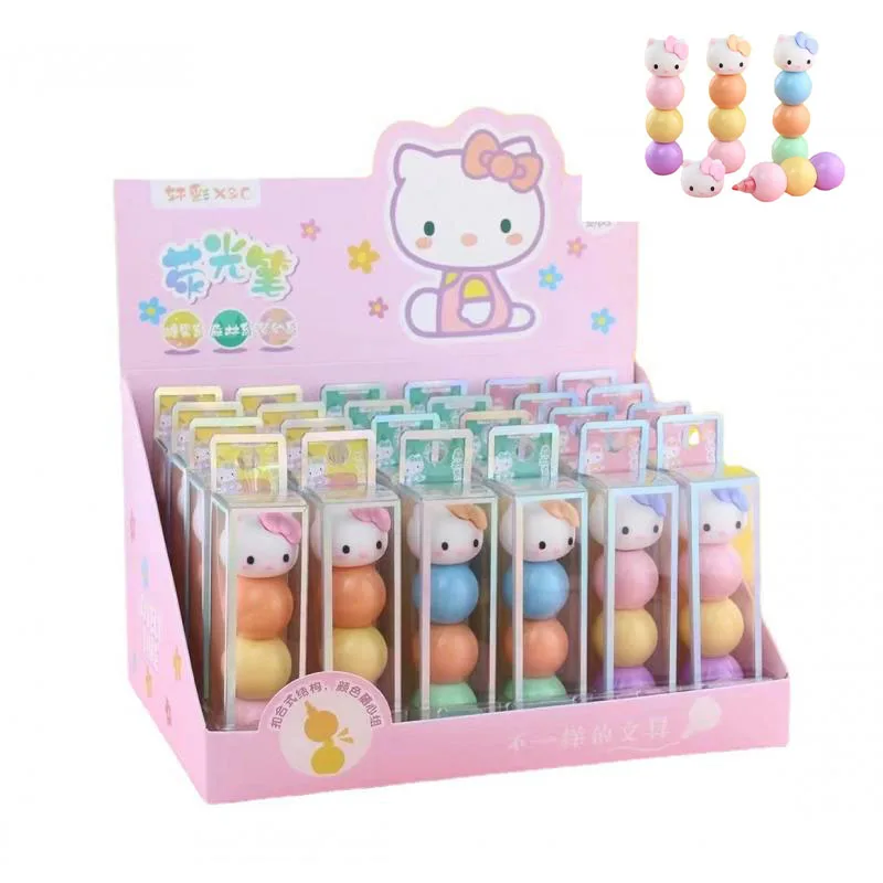 Sanriopo Hellokitty Cute Girl Heart Student Stationery Gift DIY 3-color Graffiti Coloring Fluorescent Note Marker Pen
Sanriopo Hellokitty Cute Girl Heart Student Stationery Gift DIY 3-color Graffiti Coloring Fluorescent Note Marker Pen