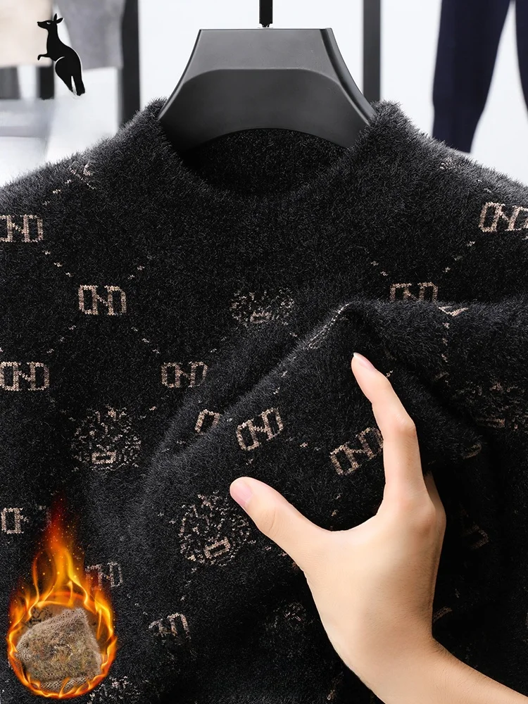 Kangaroo One-Piece Mink Velvet Men's Half High Collar Winter New Knitted Sweater Casual Style Warm Thickened Long Sleeve Top
Kangaroo One-Piece Mink Velvet Men's Half High Collar Winter New Knitted Sweater Casual Style Warm Thickened Long Sleeve Top