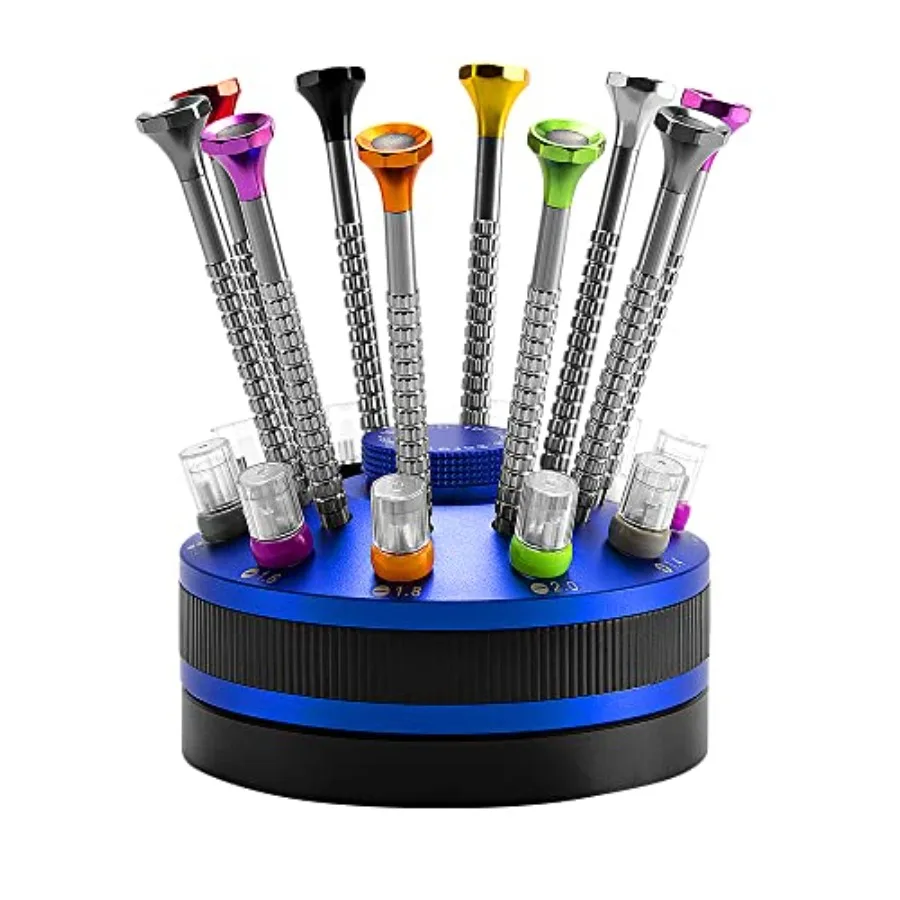 10 pcs Precision Slotted And Phillips Watch Screwdriver Set Different Sizes With 20 Extra Replace Blades Watchmaker Screwdriver
10 pcs Precision Slotted And Phillips Watch Screwdriver Set Different Sizes With 20 Extra Replace Blades Watchmaker Screwdriver