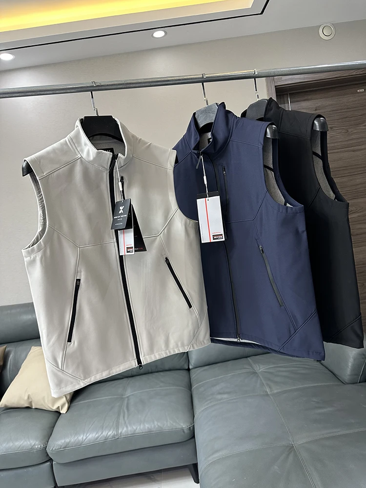 Outdoor Soft ell Vest Casual Stand Collar Fiing Jaet Autumn Winter Windproof Water Resistant Multi ket Workwear
Outdoor Soft ell Vest Casual Stand Collar Fiing Jaet Autumn Winter Windproof Water Resistant Multi ket Workwear