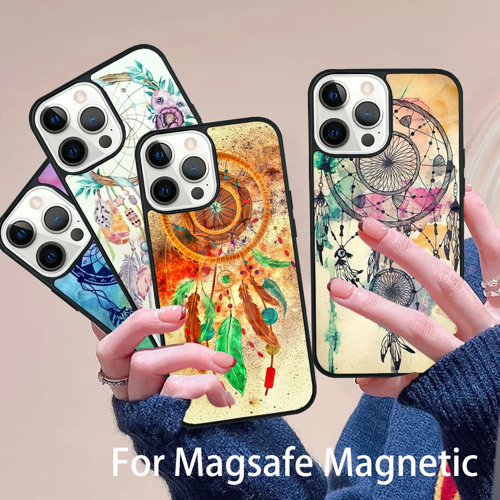 Dream Catcher Watercolor Phone Case Magesafe Magnetic Wireless Charge Cover For IPhone 16 11 12 13 14 15 Pro Max Plus Mini
Dream Catcher Watercolor Phone Case Magesafe Magnetic Wireless Charge Cover For IPhone 16 11 12 13 14 15 Pro Max Plus Mini