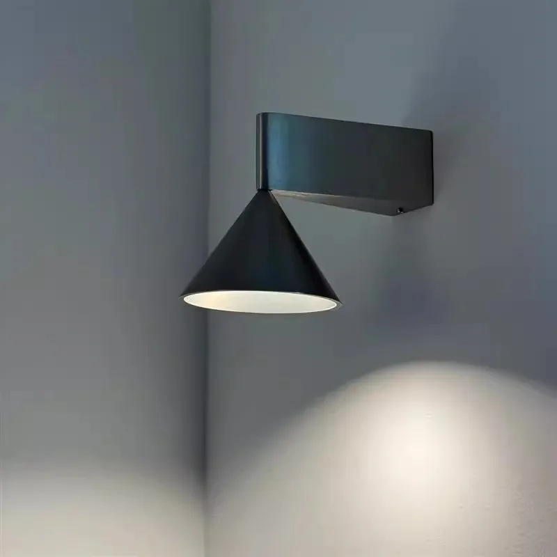 Italian minimalist bedroom background wall bedside wall lamp new conical geometric minimalist designer high-end aisle lamp
Italian minimalist bedroom background wall bedside wall lamp new conical geometric minimalist designer high-end aisle lamp