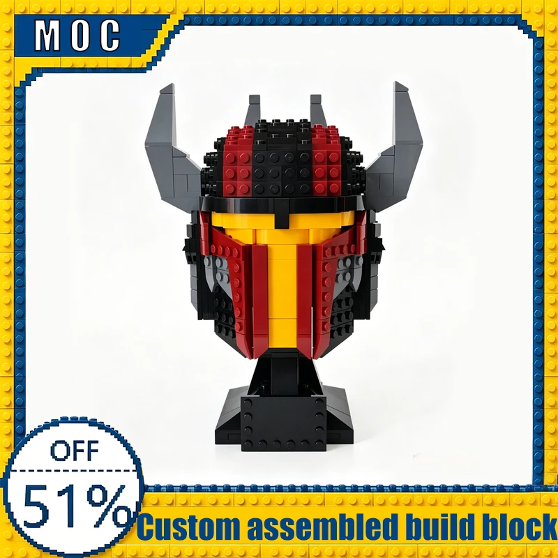 NEW 642 PCS Fantasy Style Helmet Custom Building Blocks Model DIY Assembly Educational Toys Collection Birthday Gifts For Fans
NEW 642 PCS Fantasy Style Helmet Custom Building Blocks Model DIY Assembly Educational Toys Collection Birthday Gifts For Fans